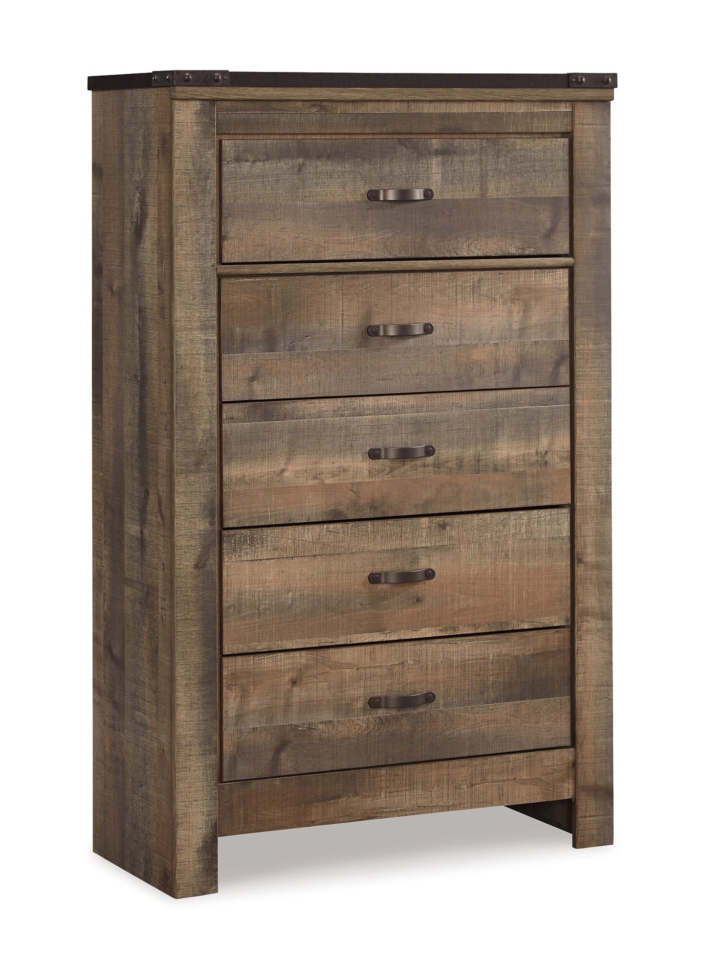 Trinell Queen Poster Bed with Dresser, Chest and Nightstand
