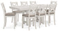 Robbinsdale Counter Height Dining Table and 8 Barstools