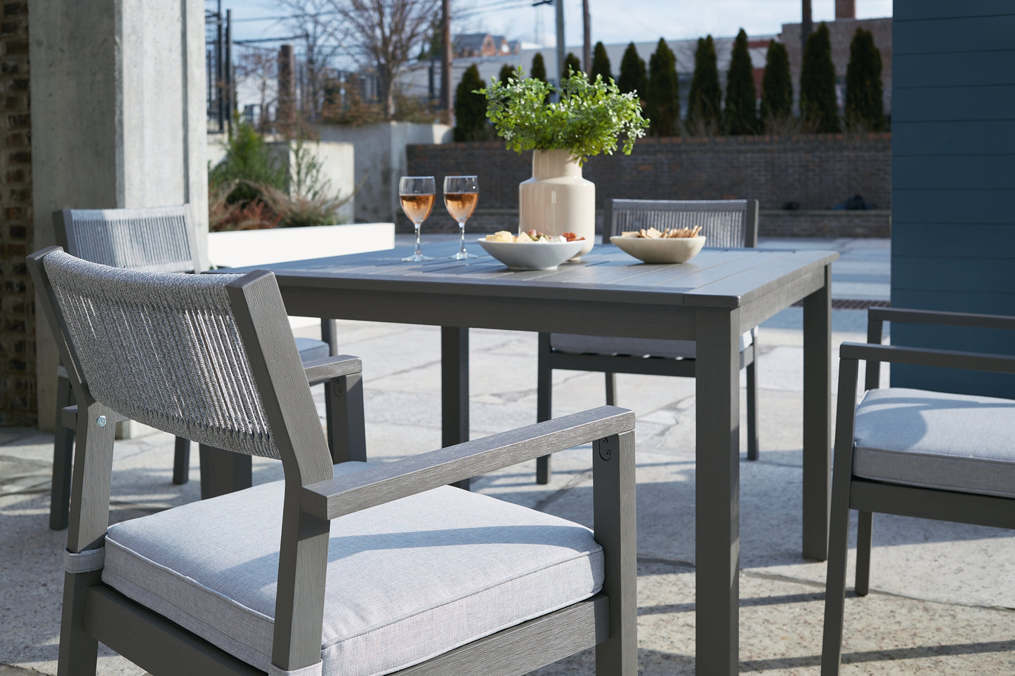 Eden Town Outdoor Dining Table and 4 Chairs