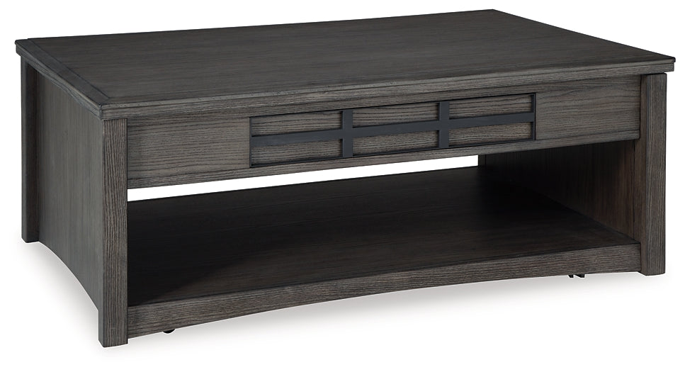 Montillan Coffee Table with 2 End Tables