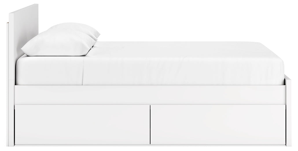 Onita  Panel Platform Bed With 1 Side Storage