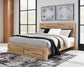 Hyanna Queen Panel Storage Bed with Mirrored Dresser and Chest